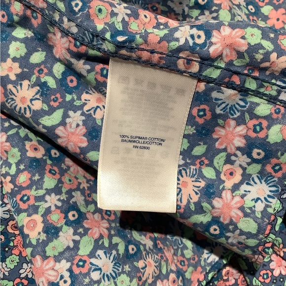 Lands end 100% cotton supima no iron button down blouse - Picture 6 of 6